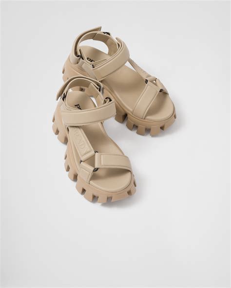 Prada Nappa Leather Sandals for Women .